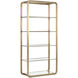 Ambretta Gold / Clear Bookcase, Large